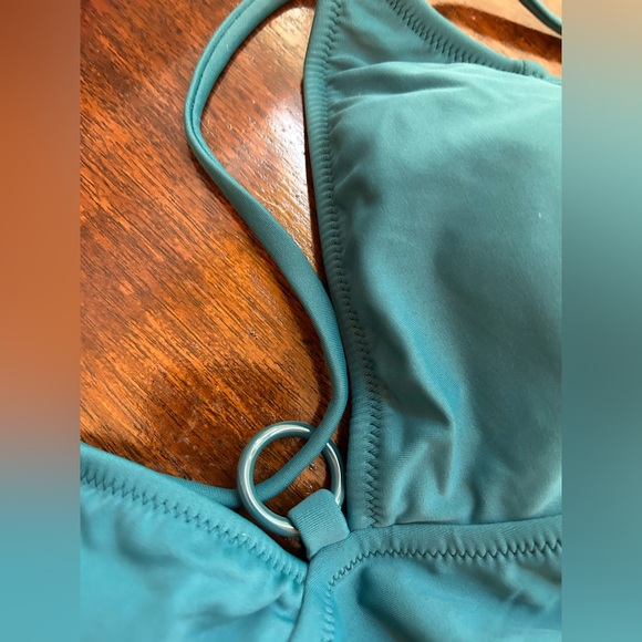 Cupshe Teal One-Piece Swimsuit With Bonus Coverup. Size Large. NWT - Picture 4 of 8